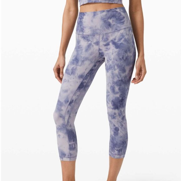 Lululemon Align Crop 21" *Diamond Dye Diamond Dye Iced Iris Peri Purple - Picture 1 of 9